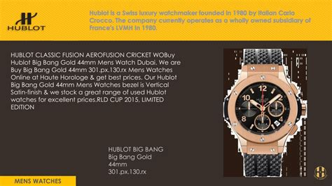 founder of hublot|Hublot watchmaker history.